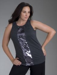 Icon Collection sequin tank