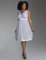 Chiffon dress with burnout print