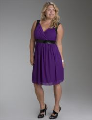 Sequin trim mesh dress