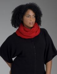 Pointelle eternity scarf