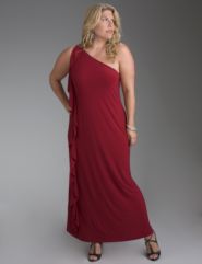 One-shoulder maxi dress