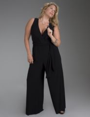 Belted knit jumpsuits