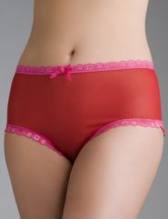 Lace trim hipster