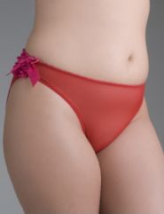 Ruffle trim string bikini