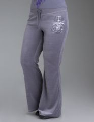 Drawstring velour lounge pants