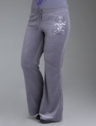 Drawstring velour lounge pants