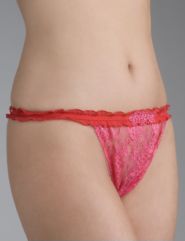 Crotchless thong
