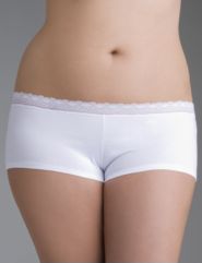 Lace trim boy short