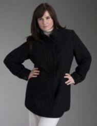Basketweave coat
