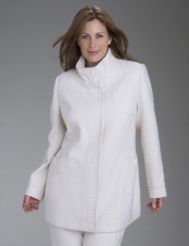 Basketweave coat