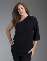 One-shoulder sweater