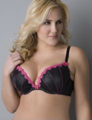 Jacquard classic plunge bra