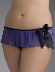 Pleated skirt thong