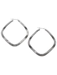 Hammered hoop earrings