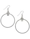 Cubic zirconia hoop earrings