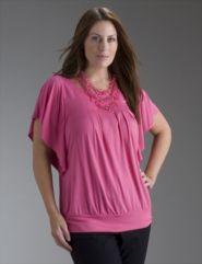 Kabuki sleeve pleated top