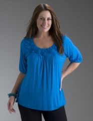 Rosette knit top