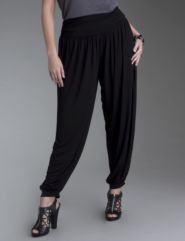 Knit harem pant