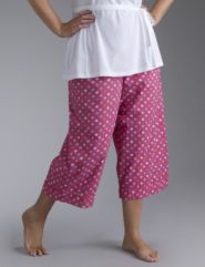 Multi dot woven capri