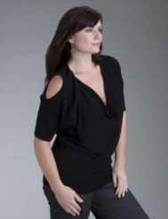 Cold shoulder sweater