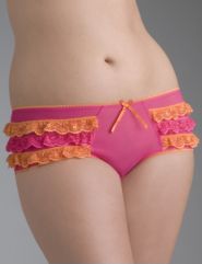 Lace trim hipster
