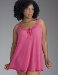 Ruffle trim slip