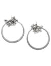 Large hoop earrings with beads
