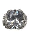 Large faux stone glamour ring