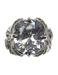 Large faux stone glamour ring