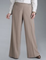 Buckle close dress pant