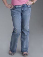 Seven7 distressed bootcut jean