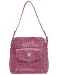 Croco shoulder bag