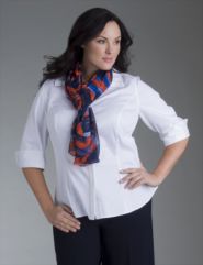 Brushstroke pattern scarf