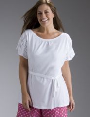 Belted knit top