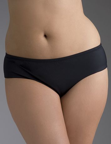 Plus size Black hipster swim bottom
