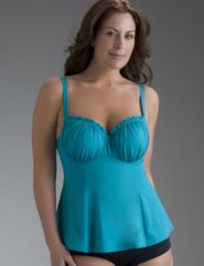 Ruched swim top