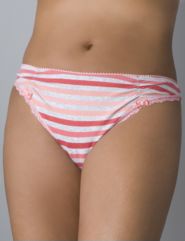 Lace-trim thong