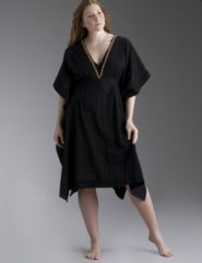Black woven caftan