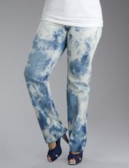 Seven7 bleach wash jeans