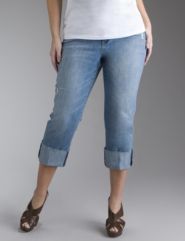 Boyfriend jean capri