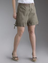 Linen finish short