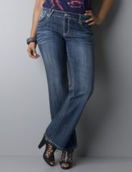 Seven7 embellished pocket bootcut jean