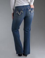 Seven7 Embellished pocket flare jean