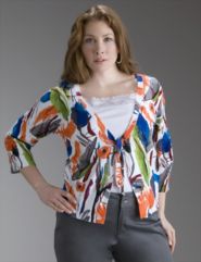 Tie-front cardigan