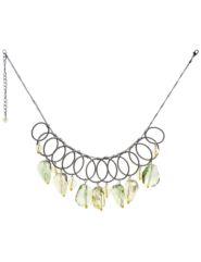Short ring and bead necklace