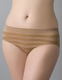 Plus size Shadow stripe hipster panty