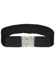 Textured interlocking stretch belt