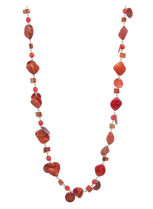 Lane Bryant 49" shell necklace by - /Fiesta - Size One Size