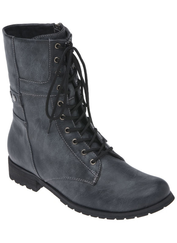 Lane Bryant Lace up combat boot - /Black - Size 9 W