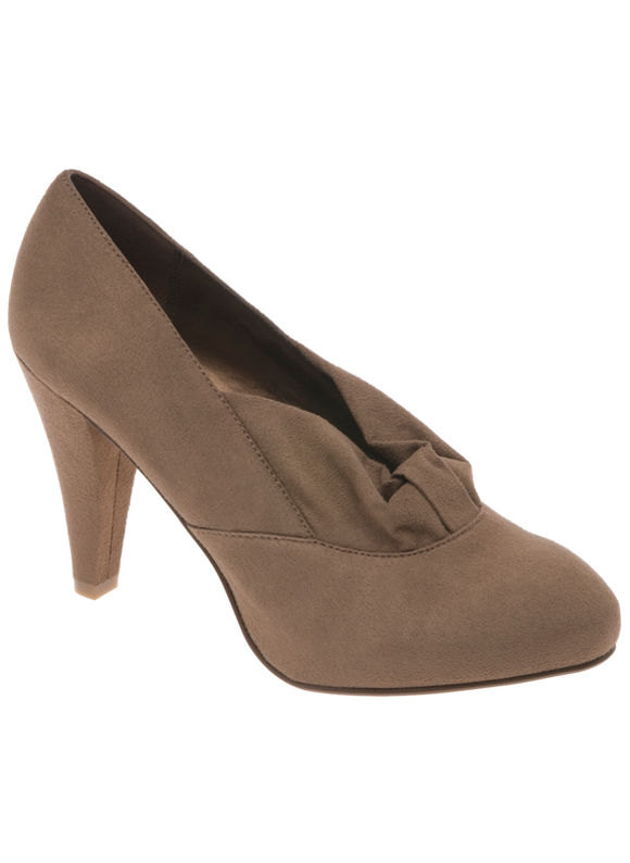 Lane Bryant Faux suede loop accent heel - Light
